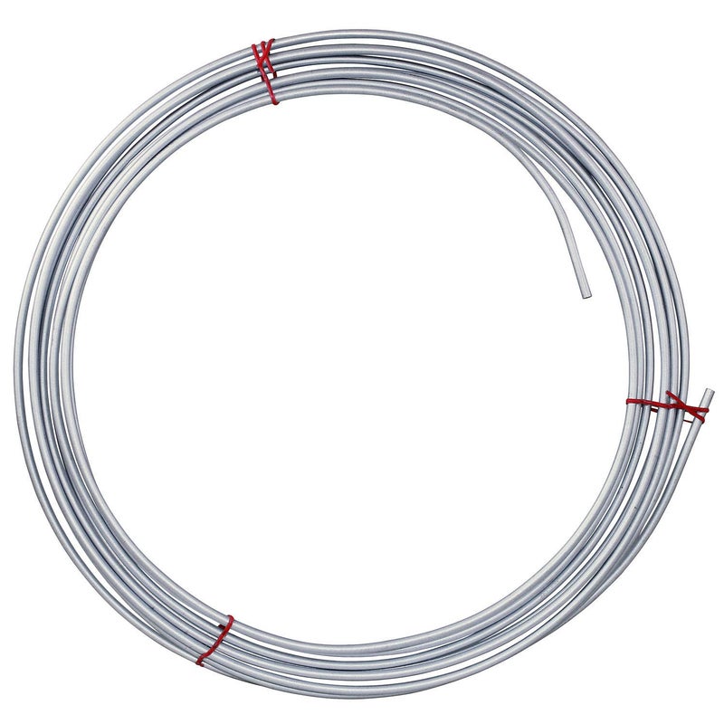 4LIFETIMELINES Galvanized Steel Brake Line, Fuel, Transmission Line Tubing Coil, 3/16 x 25 - Image 1